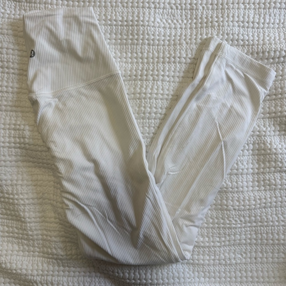 Lululemon Align High Rise Pant 25” Ribbed White
